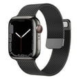 thumbnail image 1 of BXUXOHS (1Pack/2Pack) Milanese Loop Band Compatible with Apple Watch Bands 38mm 40mm 41mm 42mm 44mm 45mm 49mm Adjustable Stainless Steel Metal Mesh Strap for iWatch Series Ultra SE 8 7 6 5 4 3 2 1, 1 of 12
