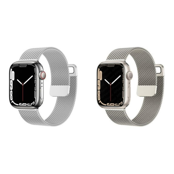 BXUXOHS (1Pack/2Pack) Milanese Loop Band Compatible with Apple Watch Bands 38mm 40mm 41mm 42mm 44mm 45mm 49mm Adjustable Stainless Steel Metal Mesh Strap for iWatch Series Ultra SE 8 7 6 5 4 3 2 1