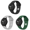 thumbnail image 1 of BXUXOHS (1Pack/3Pack) Elastic Silicone Bands for Google Pixel Watch Bands for Women Men, Sport Adjustable Strap Wristbands Accessories for Google Pixel Watch, 1 of 8