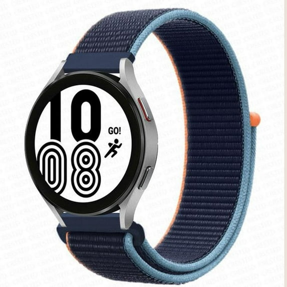 BXUXOHS 20mm 22mm Band for Samsung Galaxy Watch 6 5 4 40mm 44mm/ 6 Classic 43mm 47mm 46mm 42mm/ Active 2 3, Braided Velcro Nylon Loop Strap for Amazfit watch Garmin watch