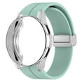 thumbnail image 1 of BXUXOHS 20mm Band and Case Compatible with Samsung Galaxy Galaxy Watch 5 4 40mm 44mm/ Watch 4 classic 46mm 42mm Women Men / Smartwatch Sport Silicone Strap and watch cover (Without film), 1 of 7