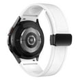 thumbnail image 1 of BXUXOHS 20mm Leather Band Compatible with Samsung Galaxy Watch 6 5 4 44mm 40mm, 6 Classic 47/43mm, 5 Pro 45mm, 4 Classic 46/42mm, No Gap 20mm Band with Magnetic Buckle for Women Men, 1 of 11