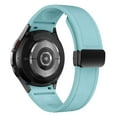 thumbnail image 1 of BXUXOHS 20mm Leather Band Compatible with Samsung Galaxy Watch 6 5 4 44mm 40mm, 6 Classic 47/43mm, 5 Pro 45mm, 4 Classic 46/42mm, No Gap 20mm Band with Magnetic Buckle for Women Men, 1 of 11