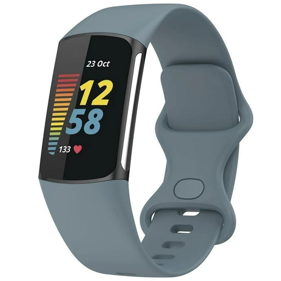 BXUXOHS Band Compatible with Fitbit Charge 5 Bands Women Men, Soft Silicone Adjustable Waterproof Sport Replacement Wristbands Strap for Fitbit Charge 5 / Charge 6 Fitness Tracker