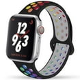 thumbnail image 1 of BXUXOHS Compatible with Apple Watch Band iWatch Bands 49mm 45mm 44mm 42mm 41mm 40mm 38mm Women Men, Silicone Sport Bands for iWatch SE Sereis 9 8 7 6 5 4 3 2 1 Ultra, 1 of 14