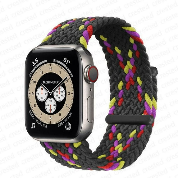 BXUXOHS Compatible with Braided Solo Loop Apple Watch Band 44mm 40mm 45mm 38mm 42mm 41mm 49mm Ultra for Women Men, Elastic Band Nylon Wristbands Bracele Strap for iWatch Series 8 7 SE 6 5 4 3 2 1
