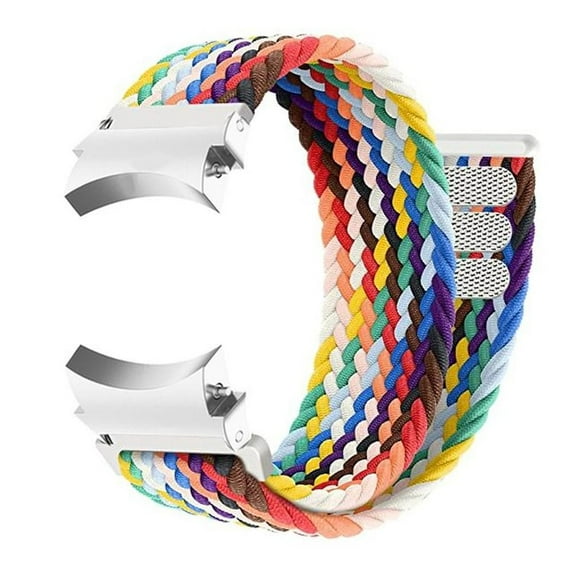 BXUXOHS Compatible with Samsung Galaxy Watch 6 5 4 Band 44mm 40mm/ 6 4 Classic 43mm 47mm 46mm 42mm/ Galaxy Watch 5 Pro 45mm, 20mm Braided Solo Loop Band Stretchy Bracelet Nylon Sport Strap Women Men