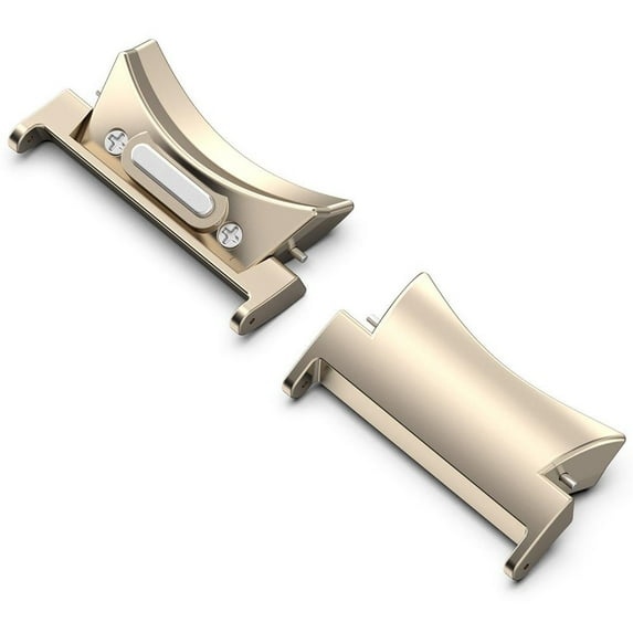 BXUXOHS Compatible for Samsung Galaxy Watch 6 Bands 44mm 40mm Adapter, Stainless Steel Button Connector Band No Gap Connector Adapter for Galaxy Watch6 Classic 43mm 47mm/Watch4/5/6 40mm 44mm