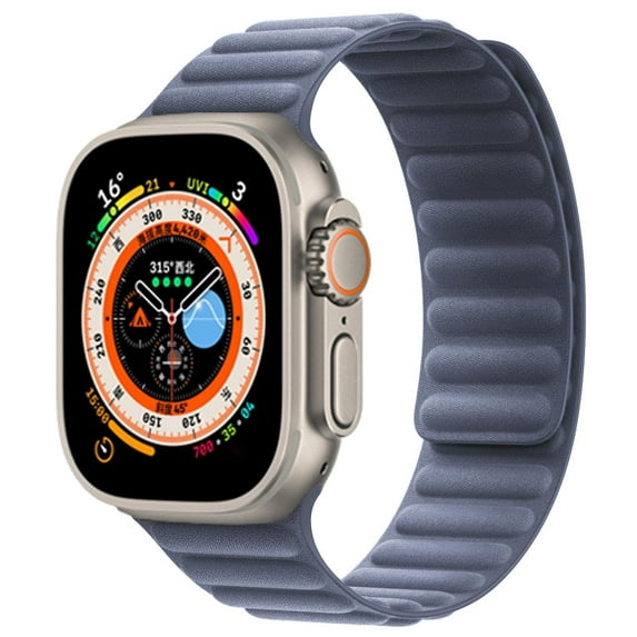 BXUXOHS FineWoven Magnetic Link Band Compatible with Apple Watch Band 49mm 45mm 44mm 42mm, Woven Loop Strap Magnet for iWatch Ultra 2 / Ultra/SE 2 / SE/Series 9 8 7 6 5 4 3 2 1