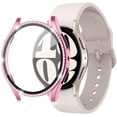 thumbnail image 1 of BXUXOHS Glass+Case Compatible with Samsung Galaxy Watch 6 4 5 44mm 40mm 44 Accessoires Bling Diamond PC bumper+Screen protector watch6 watch5 watch4 Waterproofing Cover, 1 of 13