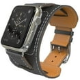 thumbnail image 1 of BXUXOHS Leather Cuff Strap Compatible with Apple Watch Band iWatch Bands 45mm 44mm 42mm 49mm 41mm 40mm 38mm Genuine Leather Bracelet for iWatch Series 9 8 7 6 5 4 3 2 1 SE&SE 2 Ultra&Ultra 2, 1 of 14