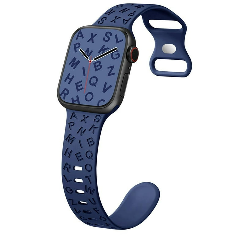 BXUXOHS Letters Engraved Strap Compatible with Apple Watch Band