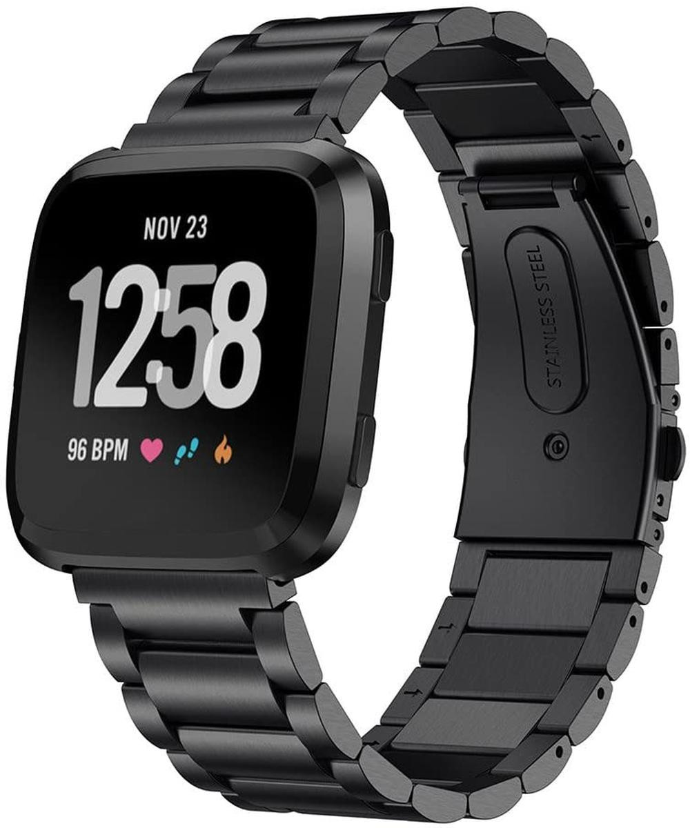Fintie Stainless Steel Band For Fitbit Versa & Versa Lite – Sport Style, Adjustable, Replacement Strap