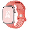 thumbnail image 1 of BXUXOHS Silicone Sport Band Compatible with Apple Watch Bands 44mm 40mm 42mm 38mm 45mm 41mm 49mm iWatch Bands Stretchy Breathable Sport Wristband for iWatch Series Ultra 9 8 7 6 SE 5 4 3 nike, 1 of 9