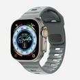 thumbnail image 1 of BXUXOHS Silicone Sport Bands Compatible with Apple Watch Bands iwatch Bands Ultra 49mm 45mm 44mm 40mm 41mm 38mm 42mm Women Men, Adjustable Sport Wristbands for iWatch Series 9 8 7 SE 6 5 4 3 2 1, 1 of 12