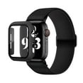thumbnail image 1 of BXUXOHS Sport Loop for Apple Watch Band with Watch Case 45mm 38mm 44mm 40mm 42mm 41mm Elastic Adjustable Braided Nyoln Strap Wristbands Replacement for iWatch Series 8 7 6 5 4 3 2 1 Nike, 1 of 8