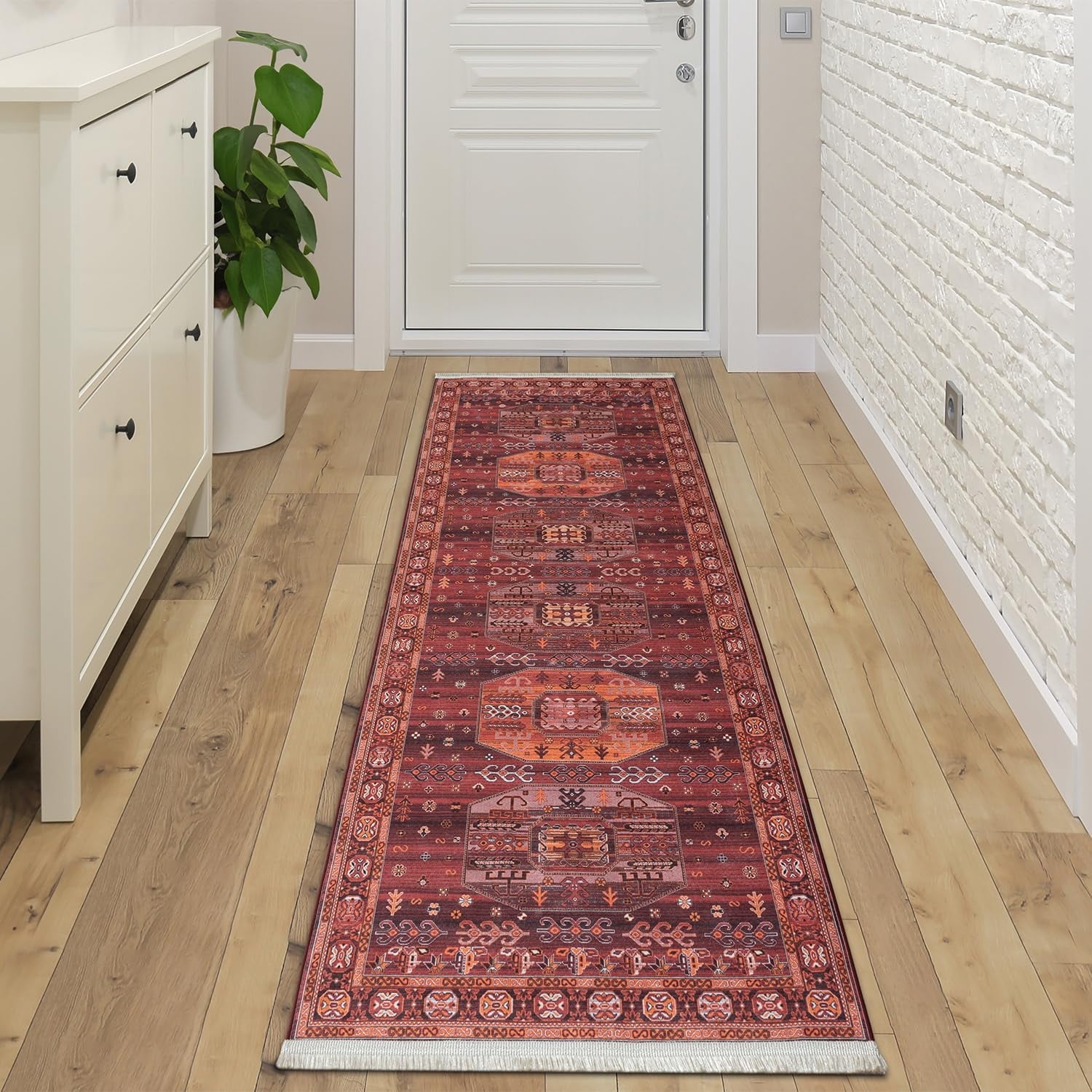 BY COCOON Kitchen Rugs 2'6x8 Washable Runner Rug for Laundry Room ...