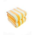 thumbnail image 1 of BY LORA Terry Cotton Cabana Pool and Beach Towels, Orange White, Set of 2, 1 of 2