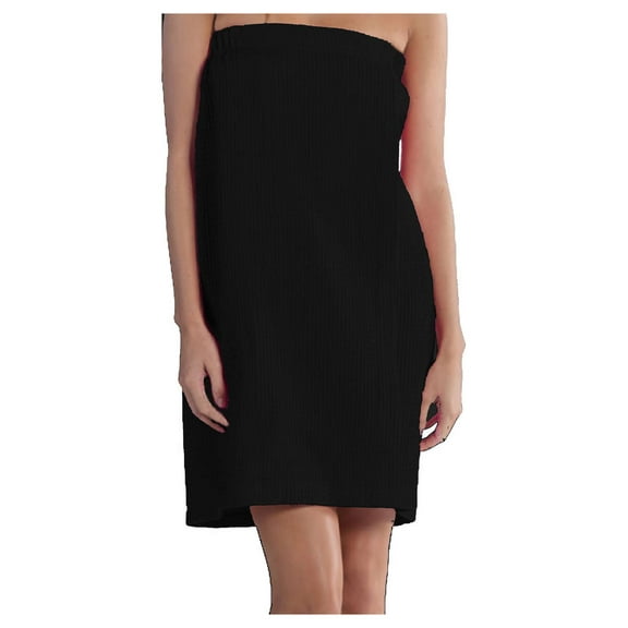 BY LORA Women's Bath Wrap Women's Bath Shower Dress with Adjustable Closure Lightweight Waffle Knee Length Body Wraps for Beach Spa Gym Bath Pool S-XXXL