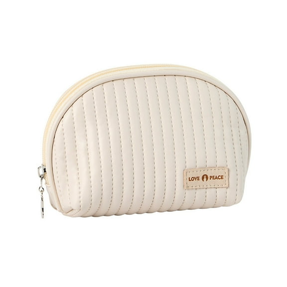 BYB Cute Makeup Bag Mini Cosmetic Pouch For Women Small Quilted Beauty Bag Handy Zipper Pouch