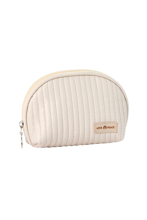 Cute Makeup Bag Mini Cosmetic Pouch For Women Small Quilted Beauty Bag Handy Zipper Pouch