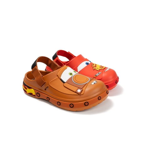 Cars Toddler and Little Kids Adjustable Strap Clogs