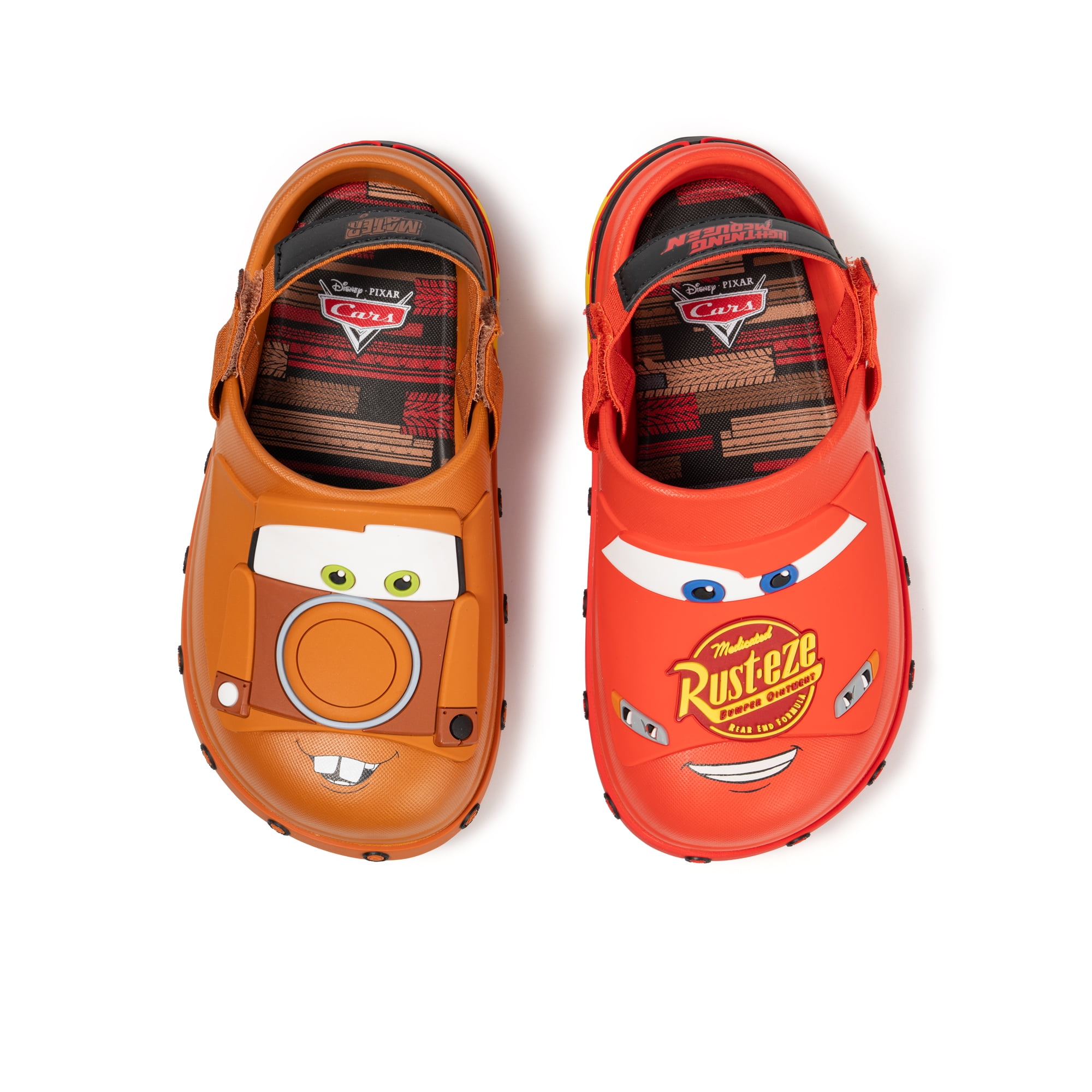 Cars Toddler and Little Kids Adjustable Strap Clogs