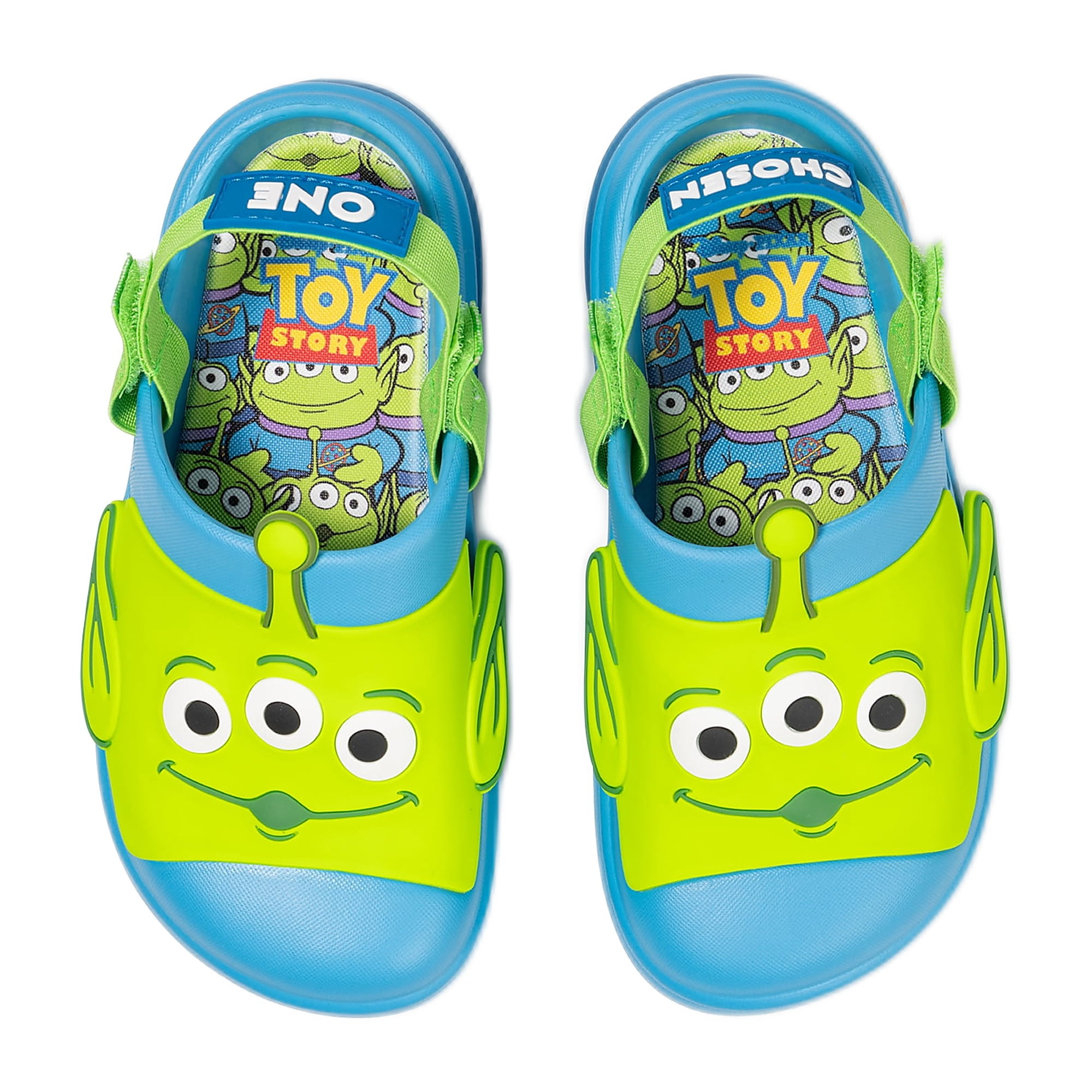 Toy Story Aliens Toddler and Little Kid Adjustable Strap Clogs