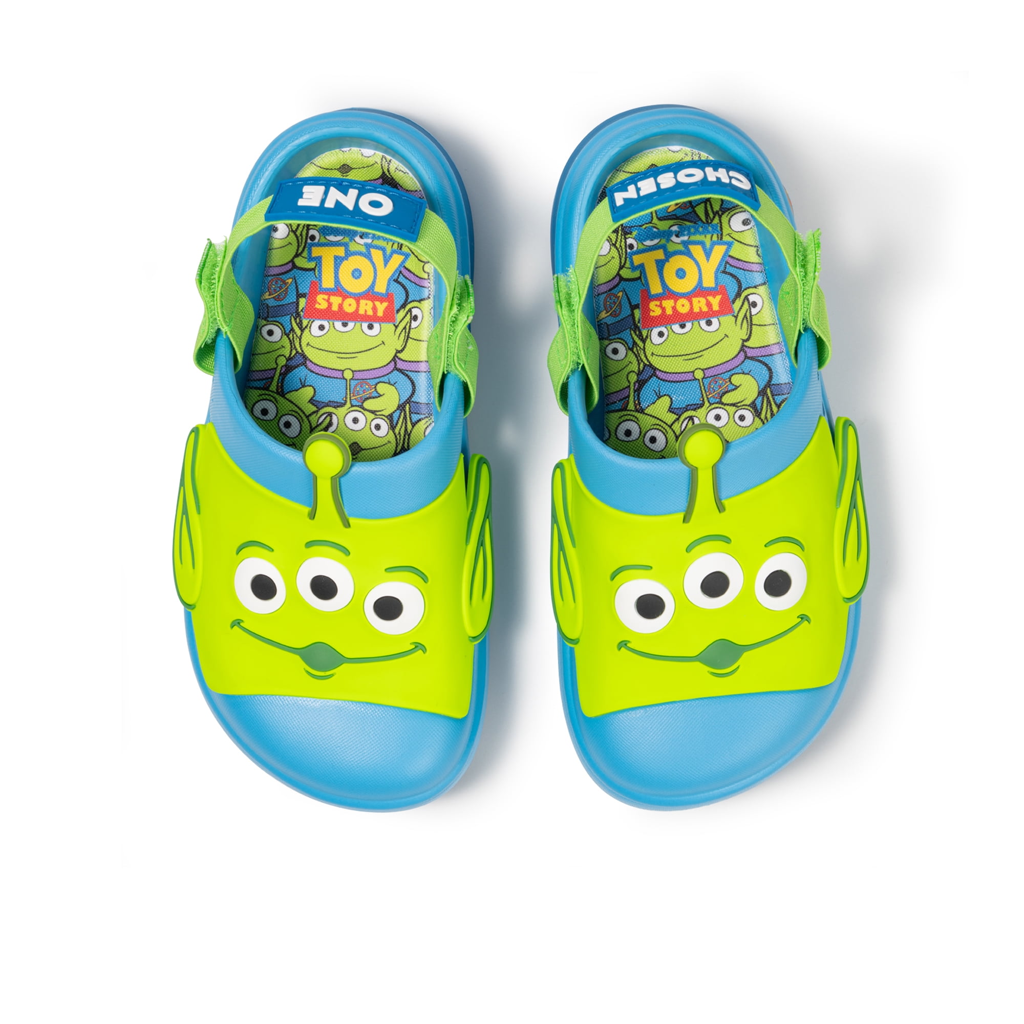 Toy Story Aliens Toddler and Little Kid Adjustable Strap Clogs