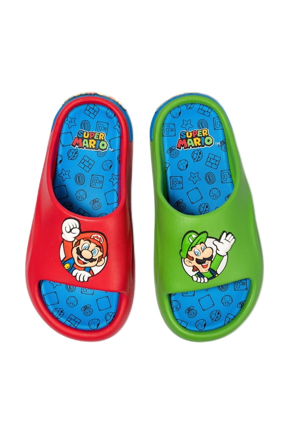 Mario Little & Big Boys Comfort Slide