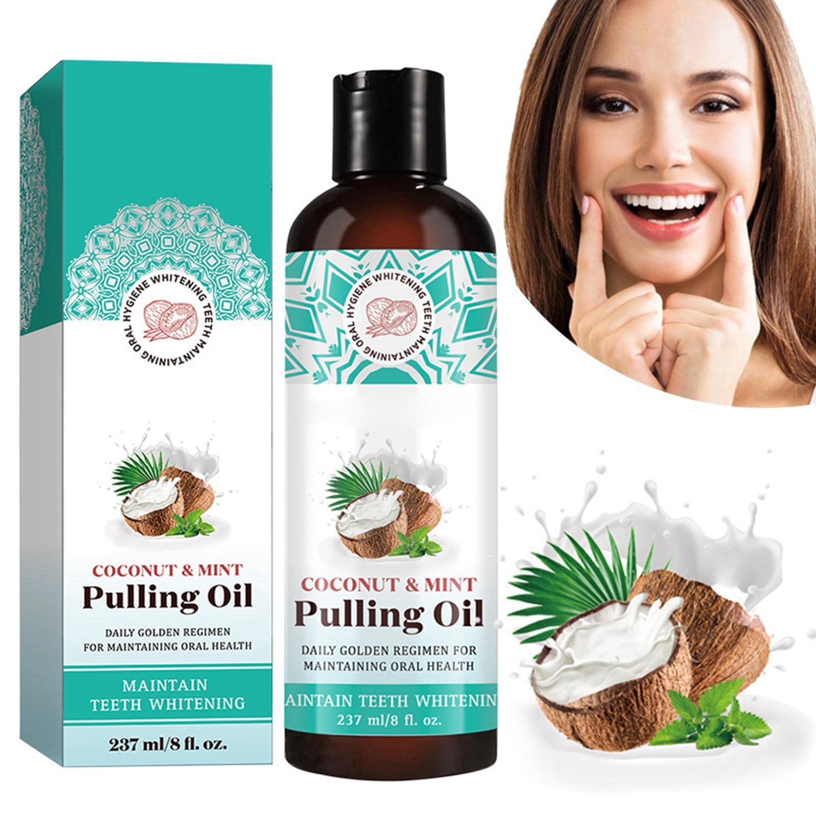 BYB Mouthwash Oil Pulling Plaque And Bad Breath PULLING OIL Promotes