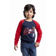 BYB Navy/Red color embroidered sweat tee