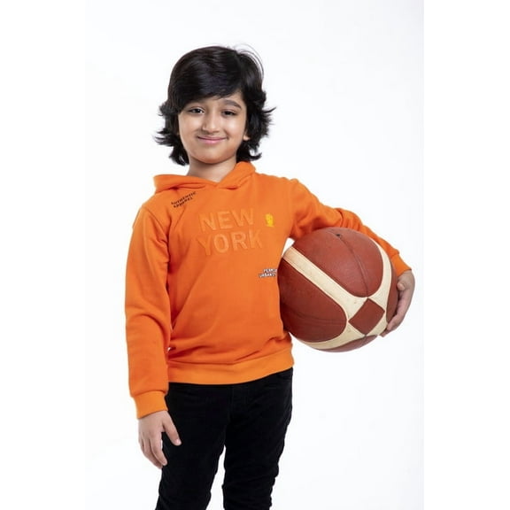 BYB Orange color printed sweat tee