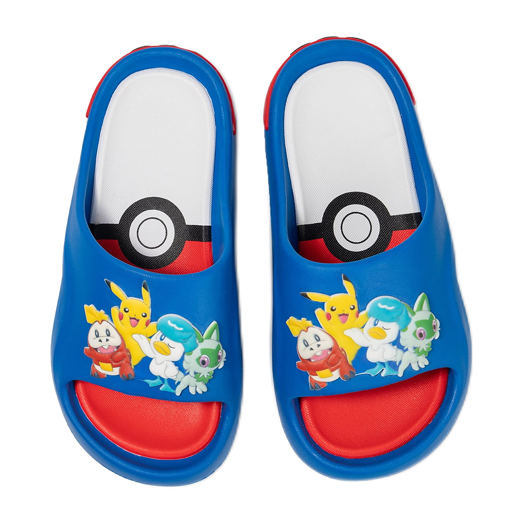 Pokemon Little & Big Boys Comfort Slide Sandals