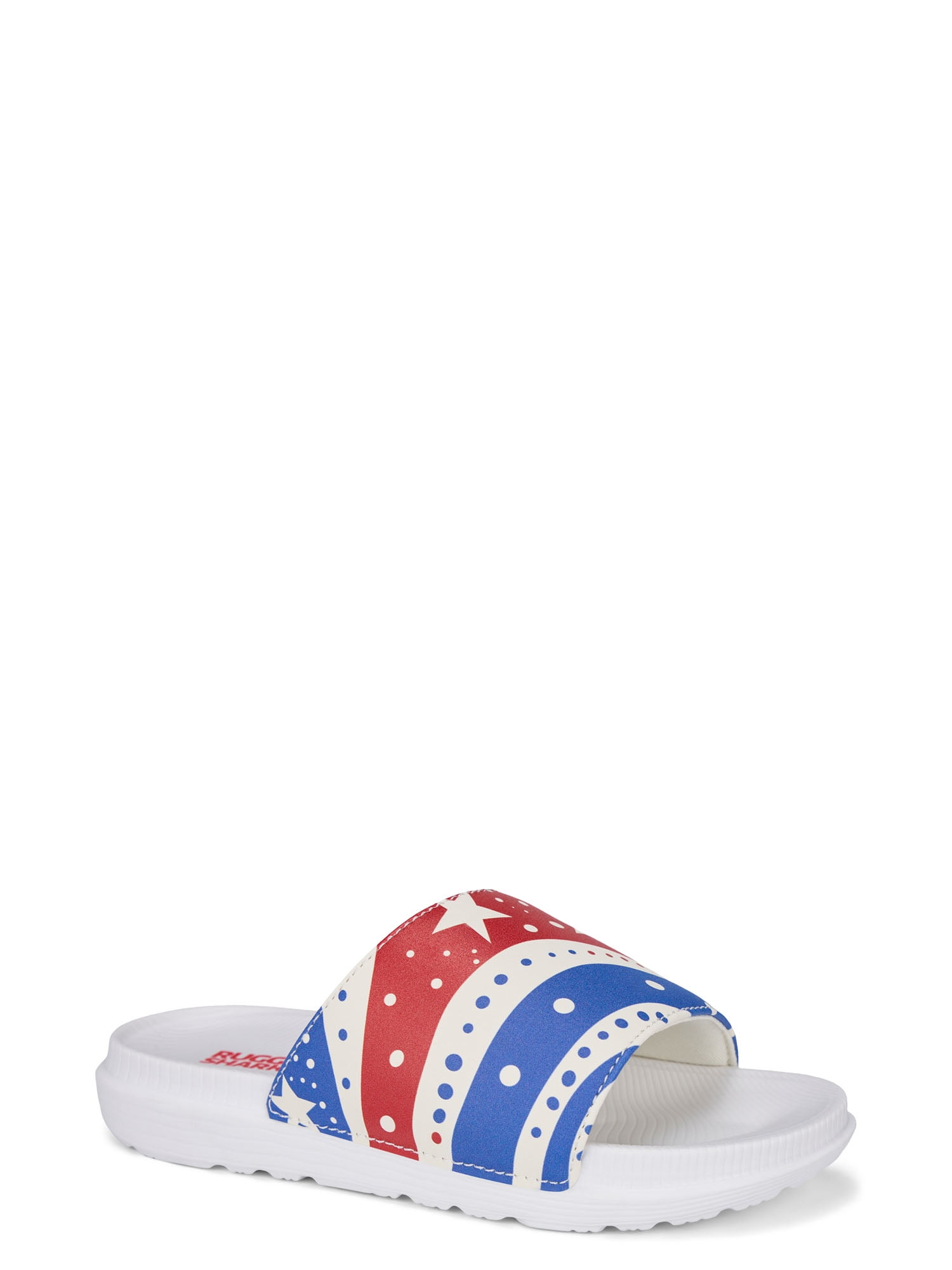 Rugged Shark Americana Kids Slide Sandals