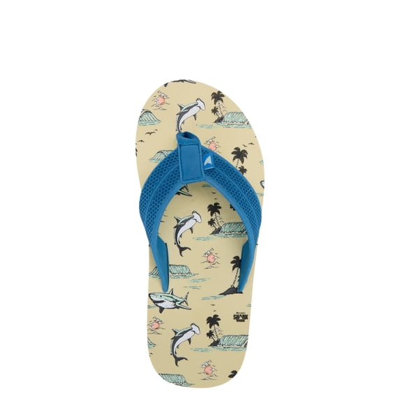 Rugged Shark Little & Big Boys Shark Week Eva Flip Flop
