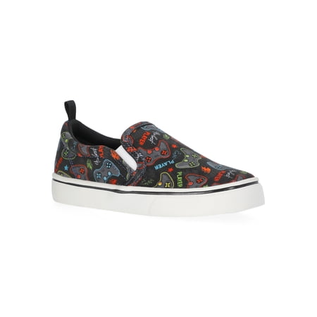 Wonder Nation Little and Big Boys Casual Slip On Sneakers