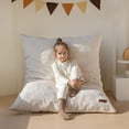 thumbnail image 1 of BYBYME 3-in-1 Kids Bean Bag Bed,Convertible Kids Bean Bag Chair Floor Lounger,Folding Bean bag Bed Lounge Sofa Bed for Kids,Beige, 1 of 8