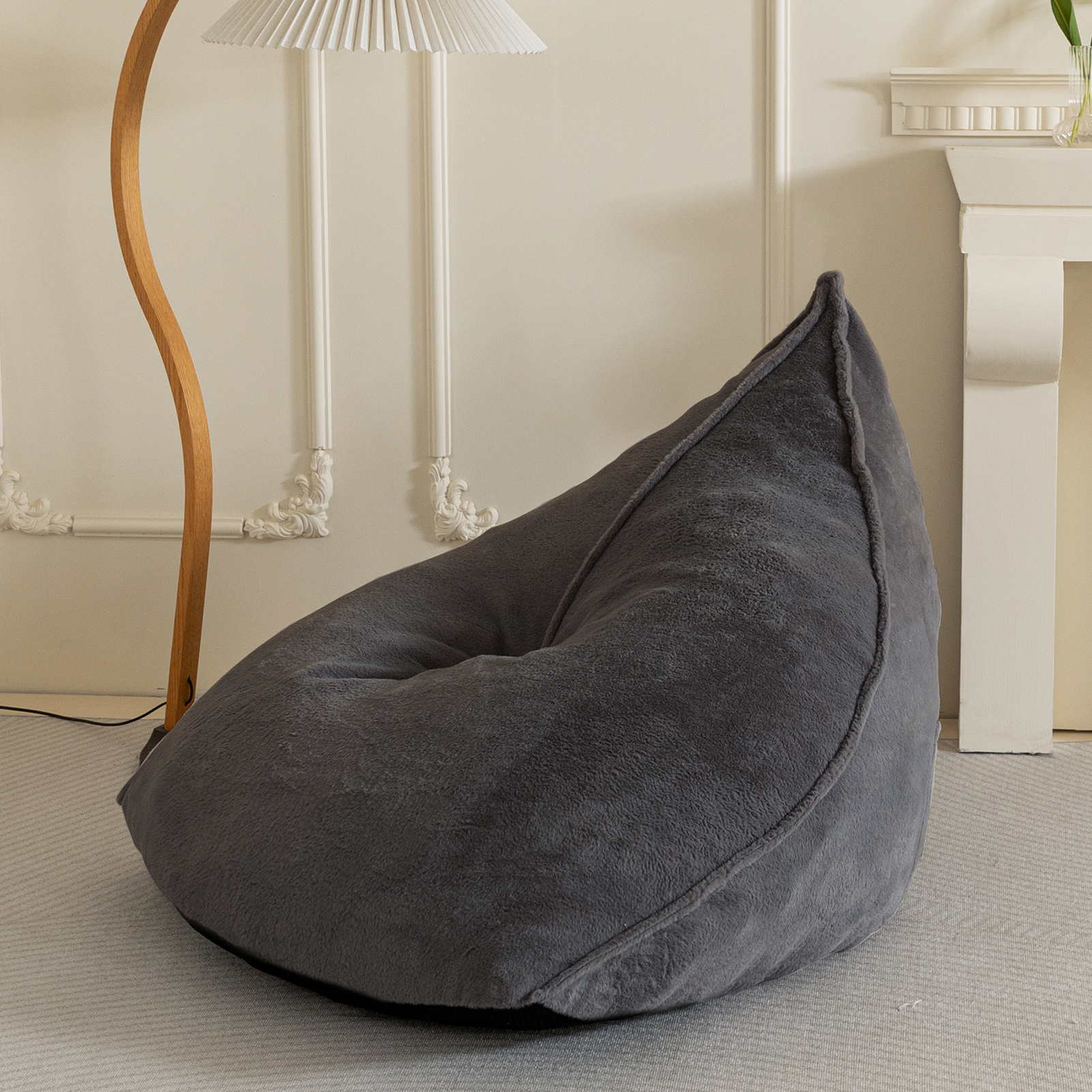 Bluey Square Beanbag Chair Blue, 18" inches