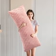 thumbnail image 1 of BYBYME Body Pillow,Full soft long pillow for adults with Supportive Soft Memory Foam ,20x54 Inch Removable Cover pillow for Side Sleepers,Pink, 1 of 7