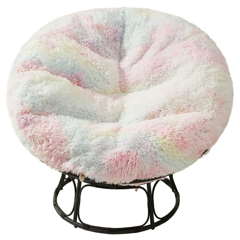 Shaggy Chushion ONLY Pillow for the Papasan Armchair Fluffy Cushion for  Papasan Chair Shaggy Round Pillow CUSHION for Hanging Chair 