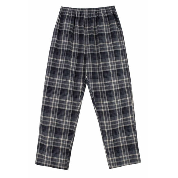 BYC Unisex Cotton Elastic Waist Sleep Lounge Soft Plaid Pajama Pants NG1061 (XL)