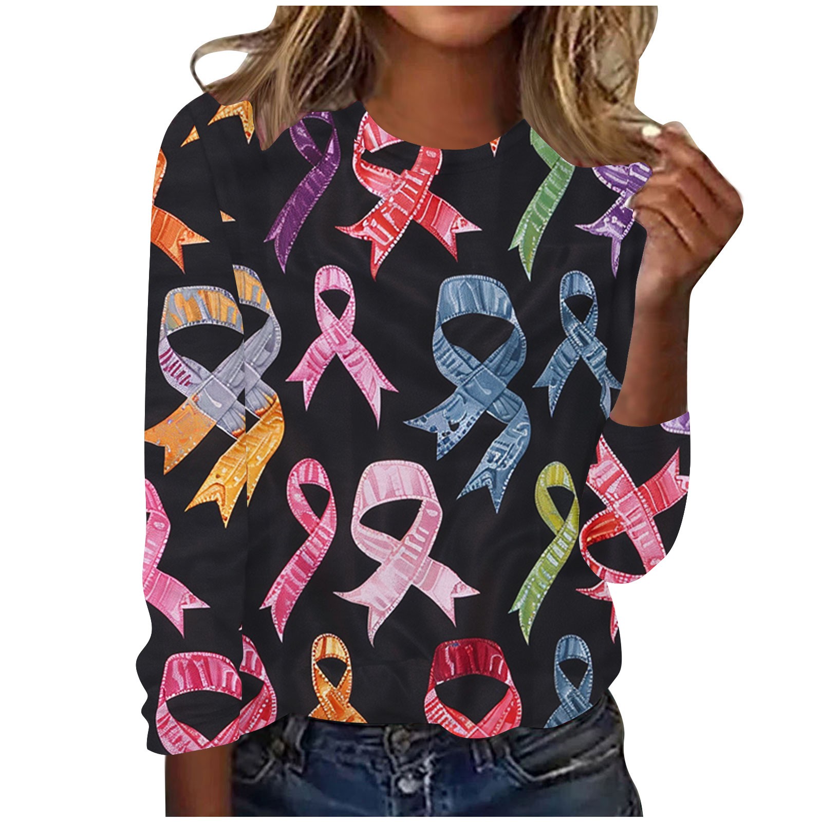 BYCMX Breast Cancer Month Event Shirts On Sale Long Sleeve Breast