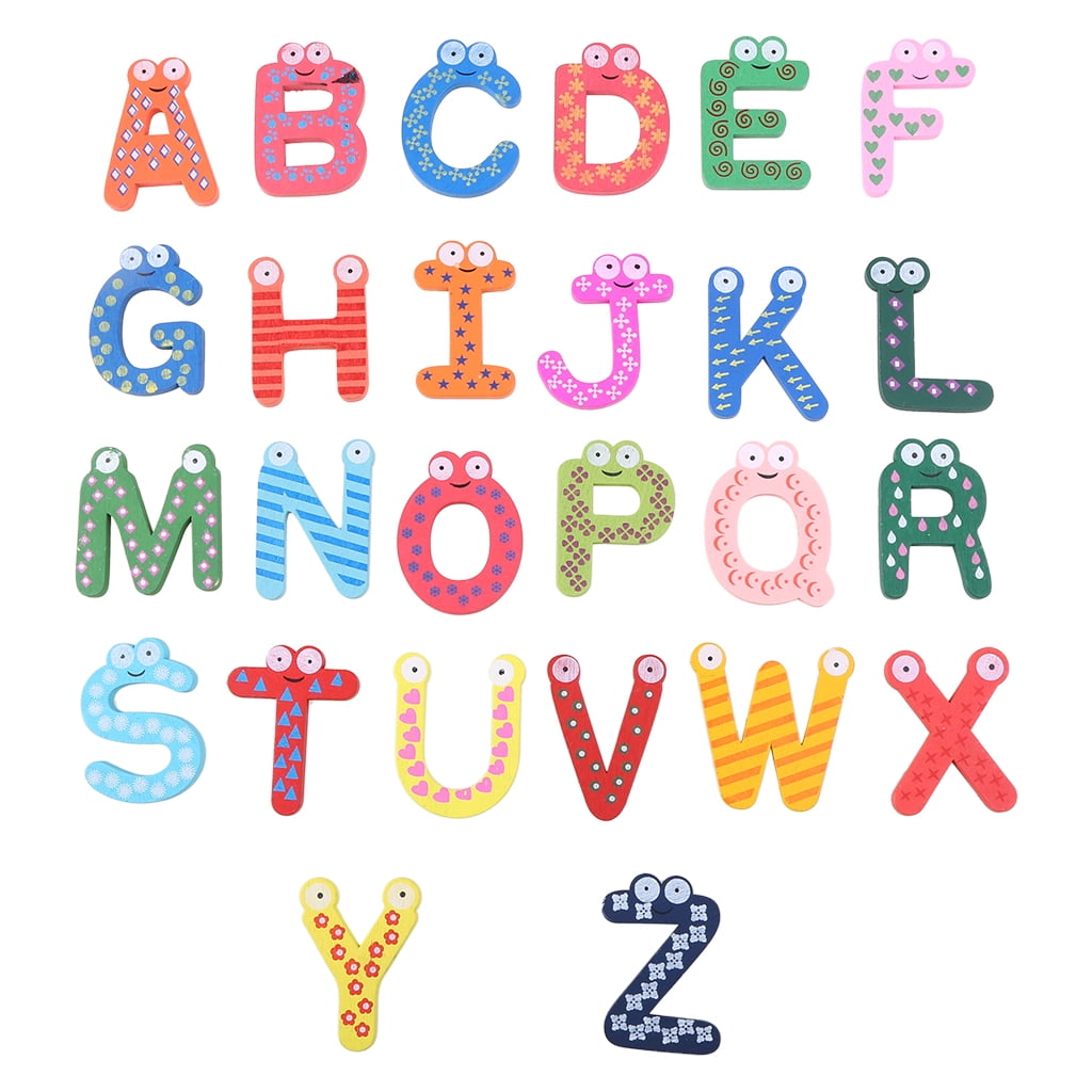 Baby Montessori Education English Alphabet Cards Magnetic Puzzle