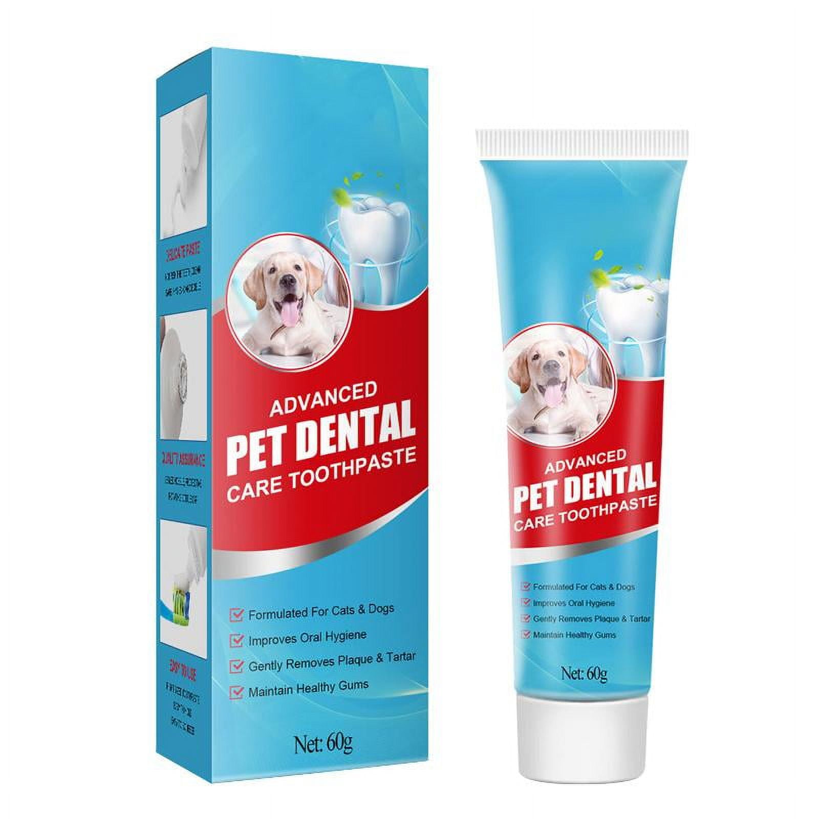BYDOT Dog Toothpaste Pet Dental Gel for Tartar Control Mint Flavor for Fresh Breath 2.