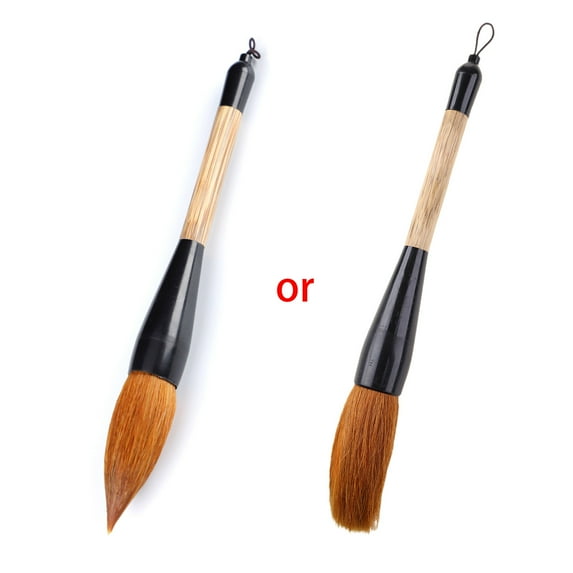 BYDOT Hopper-shaped Sumi Drawing Brush for Watercolor Sumi Landscape Painting Couplet