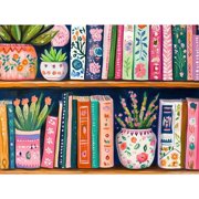 BYGFHLYW Bookshelf Art Craft Diamond Art Painting Kits,Full Round Dril Gem art Kits,Home Wall Decor 13.8*13.9In