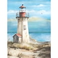 thumbnail image 1 of BYGFHLYW Diamond Art Kits for Adults, Watercolor Lighthouse Beach 5D Full Round Drill DIY Diamond Painting, Coastal Nautical Home Wall Decor, 11.8x15.8 Inch, 1 of 7
