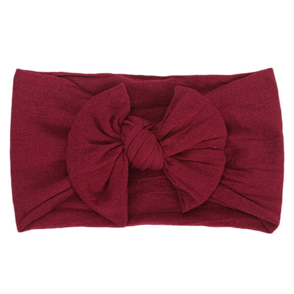 BYHONG 1Pc Cute Baby Toddler Bowknot Headband Hairband Headwear Soft Baby Gifts One Size
