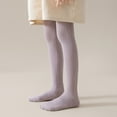 thumbnail image 1 of BYHONG Baby Girl Socks Kids Girls Tights Cotton Cable Knit Footed Pantyhose Baby Stockings Toddler Leggings Purple XS, 1 of 9